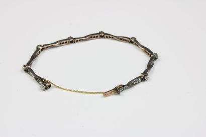 Articulated bracelet in 18K (750/1000) gold...