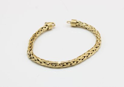 Palm link bracelet in 18K (750/1000) yellow...