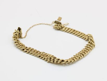 American link bracelet in 18K (750/1000)...
