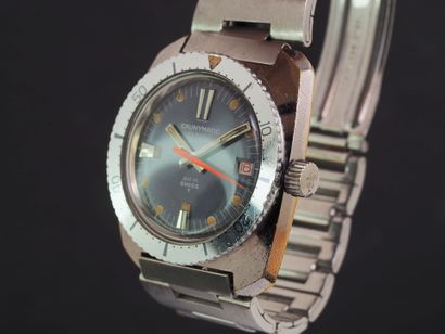 CAUNYMATIC
Montre de poignet chromée. Boitier...