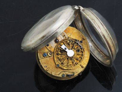 ANONYME
Montre de gousset en argent. Boitier...