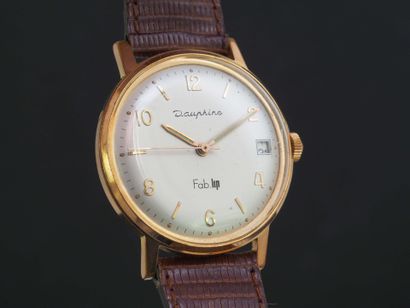 LIP Dauphine
Montre de poignet plaquée or....