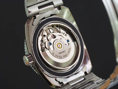 CAUNYMATIC
Montre de poignet chromée. Boitier...