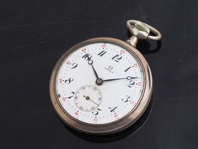 OMEGA
Montre de gousset en argent. Boitier...