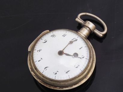 ANONYME
Montre de gousset en argent. Boitier...