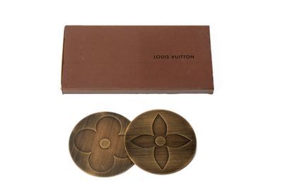 LOUIS VUITTON 
Set de deux dessous de verre...