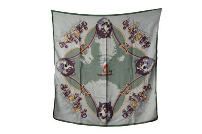 HERMES
Silk square. 
French Polar Expeditions
