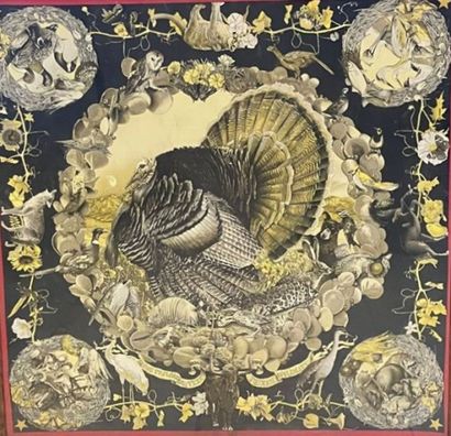 HERMES
Silk square. 
Fauna and Flora of Texas