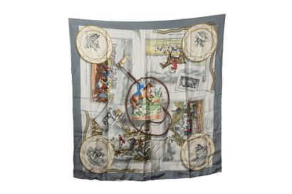 HERMES
Silk square. 
The Hunt