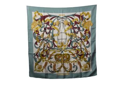 HERMES 
Silk square.
Le Mors
