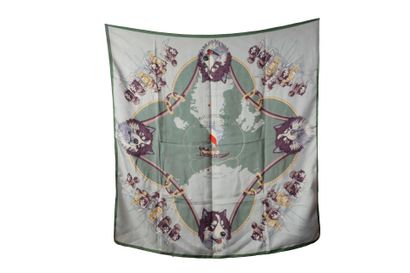 HERMES
Silk square. 
French Polar Expeditions