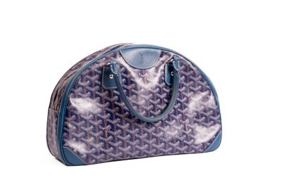 GOYARD
Bowling bag in blue goyardine canvas...