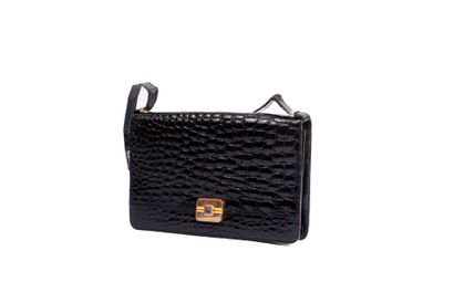 CHRISTIAN DIOR
Black crocodile clutch bag,...