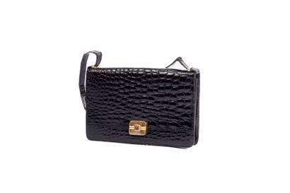 CHRISTIAN DIOR
Black crocodile clutch bag,...