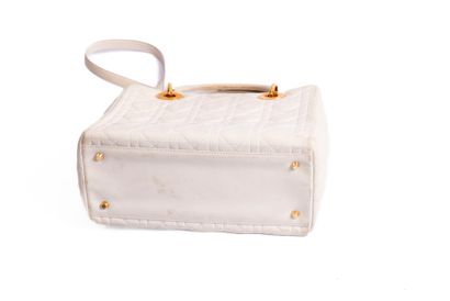 CHRISTIAN DIOR
Lady Dior bag in white quilted...