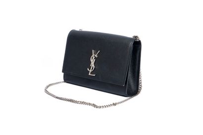 SAINT LAURENT 
Kate shoulder bag, black grained...