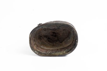 TIBET, 20th century
Bronze subject with brown...