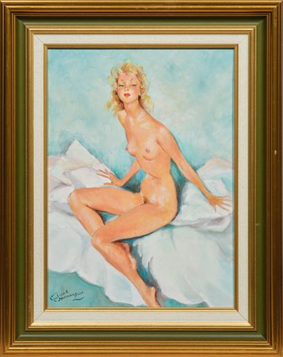 Jean Gabriel DOMERGUE (1889-1962)
Nu féminin
Huile...