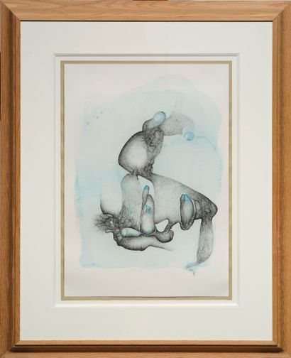Fred DEUX (1924-2015)
Sperme bleu, 1962
Encre...