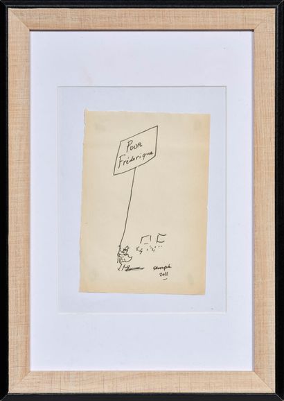 Jean-Jacques SEMPÉ (1932-2022)
Le manifestant...