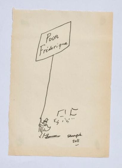 Jean-Jacques SEMPÉ (1932-2022)
Le manifestant...