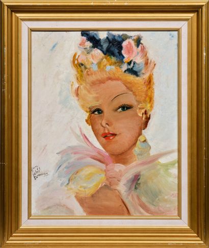 Jean Gabriel DOMERGUE (1889-1962)
Femme en...