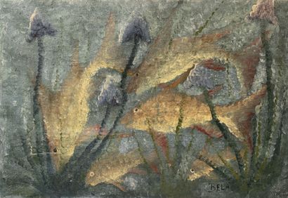 BELA (1940-1968)
Poissons, 1954
Huile sur...