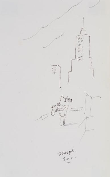 Jean-Jacques SEMPÉ (1932-2022)
Joueur de...