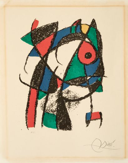 Joan MIRO (1893-1983)
Lithograph 
Signed...