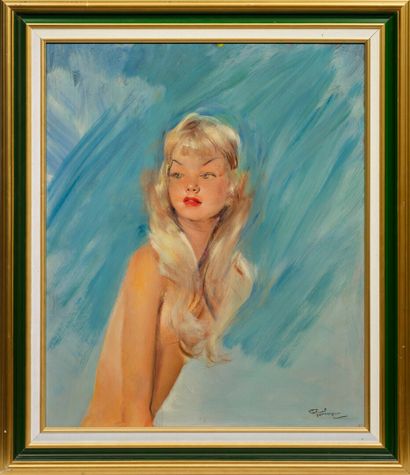 Jean Gabriel DOMERGUE (1889-1962)
Nu féminin
Huile...
