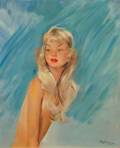 Jean Gabriel DOMERGUE (1889-1962)
Nu féminin
Huile...