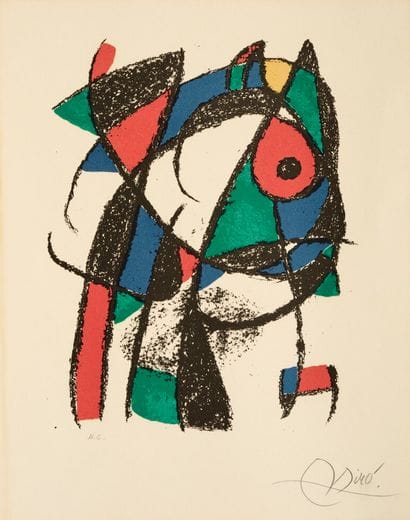 Joan MIRO (1893-1983)
Lithograph 
Signed...
