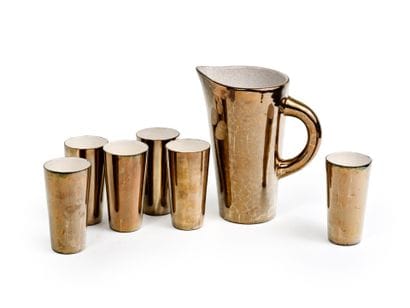 Denise GATARD (1921-1992)
Gold-glazed ceramic...