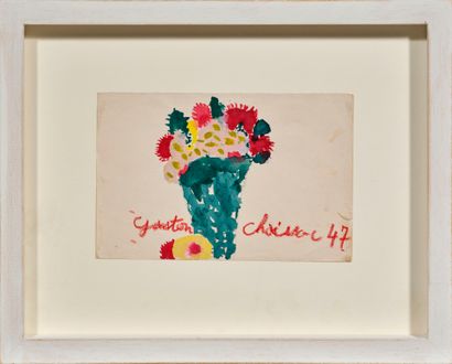 Gaston CHAISSAC (1910-1964)
Bunch of flowers
Watercolor...