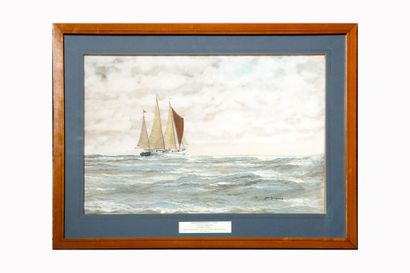Daniel BOMBIGHER (circa 1910 - 2003)
Yacht...