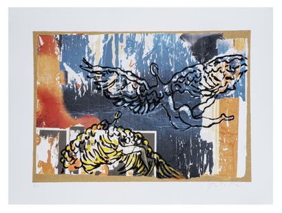 Mimmo ROTELLA (1918-2006)
L'Angelo Cattivo
Lithographie...