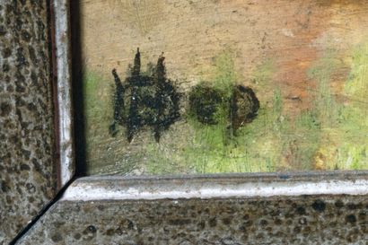Ecole française XXe siècle
Pont neuf
Huile...