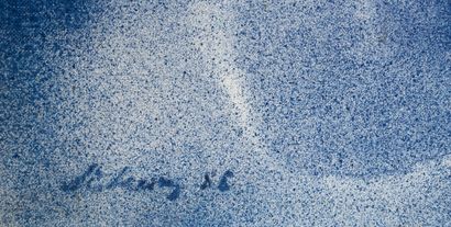Gilbert LISKENNE (1929-2005)
Nuances de bleus
Huile...