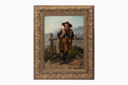 Albert DILLENS (1844-?)
Berger accoudé
Huile...