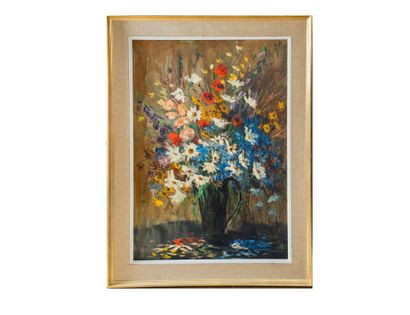 ECOLE FRANCAISE DU XXème 
Bouquet aux marguerites...