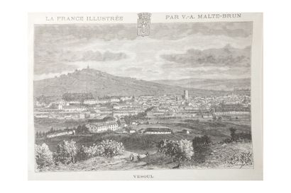Réunion de 19 gravures dont la France illustrée...