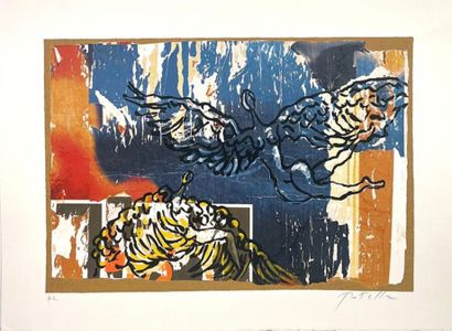 Mimmo ROTELLA (1918-2006)
L'Angelo Cattivo
Lithographie...