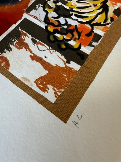 Mimmo ROTELLA (1918-2006)
L'Angelo Cattivo
Lithographie...