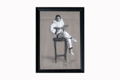 Raymond CARIOU (XIX-XX)
Pierrot au luth
Pastel...