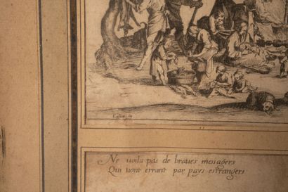 Jacques CALLOT (1592-1635)
La Halte des Bohémiens,...