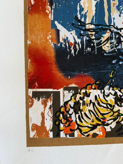 Mimmo ROTELLA (1918-2006)
L'Angelo Cattivo
Lithographie...