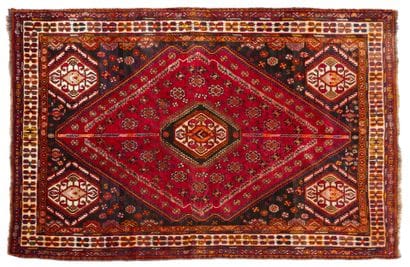 KASHGAI Rug
Iran. Mid-20th century. 
Wool...