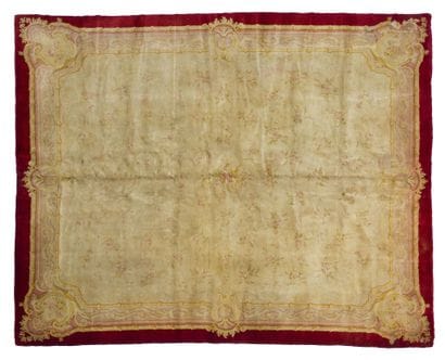 Savonnerie-style tapestry 
France. First...