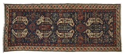 LENKORAN Rug 
Caucasus. Late 19th century.
Wool...