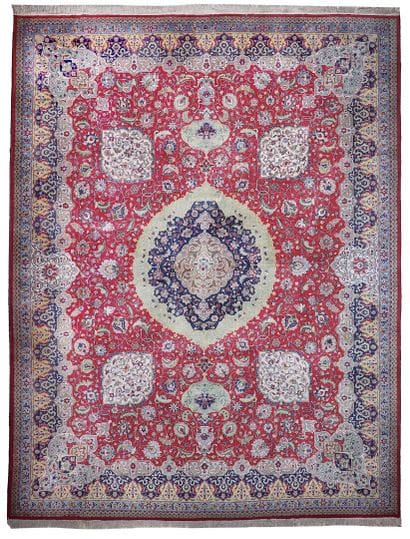 TABRIZ Rug (Iran)
Mid-20th century.
Wool...